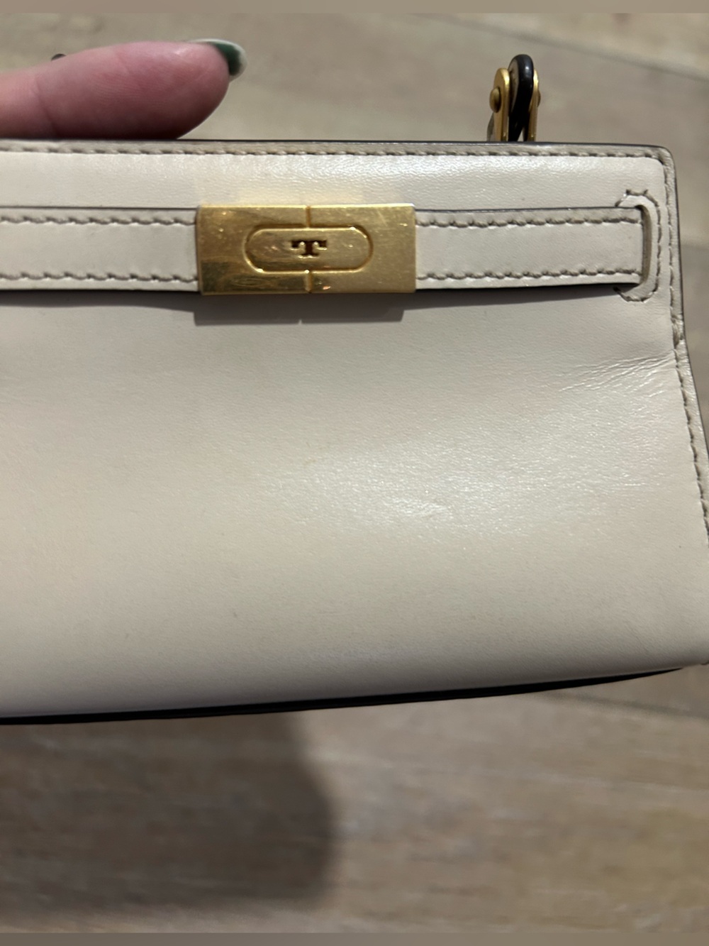 Tory Burch Lee Radziwill Petite Cream Mini Top Handle Crossbody Bag - Picture 7 of 9